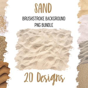 Pacchetto PNG di sfondo di sabbia, sublimazione dello sfondo di Sandy Beach, sfondo con pennellate di sabbia di impronte, sfondo di spiaggia sublimato png