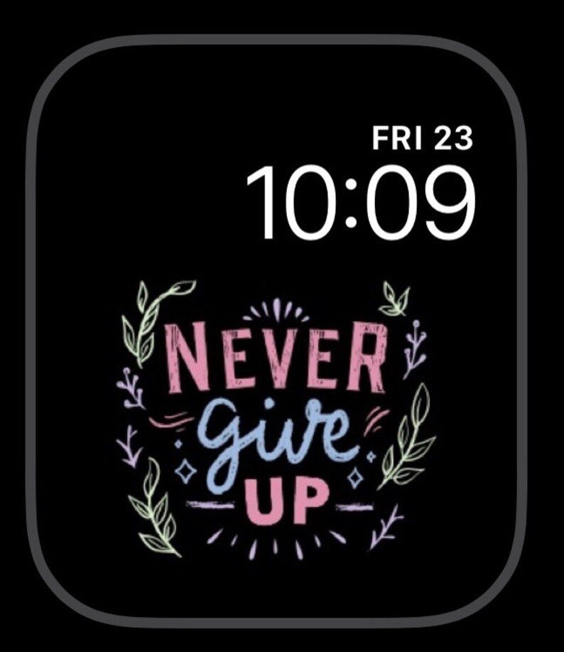 Apple Watch Wallpaper Quote Wallpaper Apple Watch Face Set | Etsy