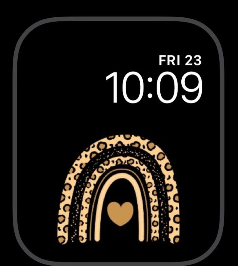 Apple Watch Wallpaper Leopard Wallpaper Apple Watch Face Etsy
