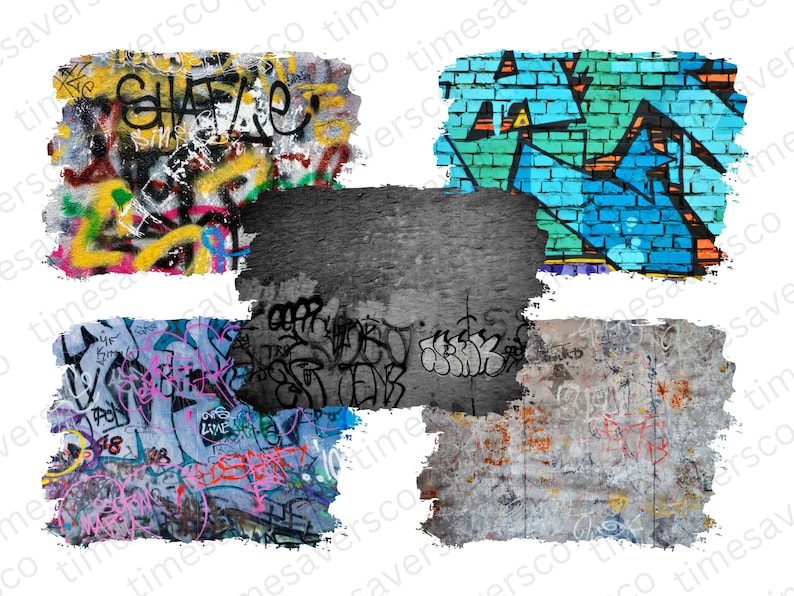 Graffiti wallBackground PNG bundle, brick wall background sublimation file, background clipart, brushstroke background bundle, Graffiti png image 8