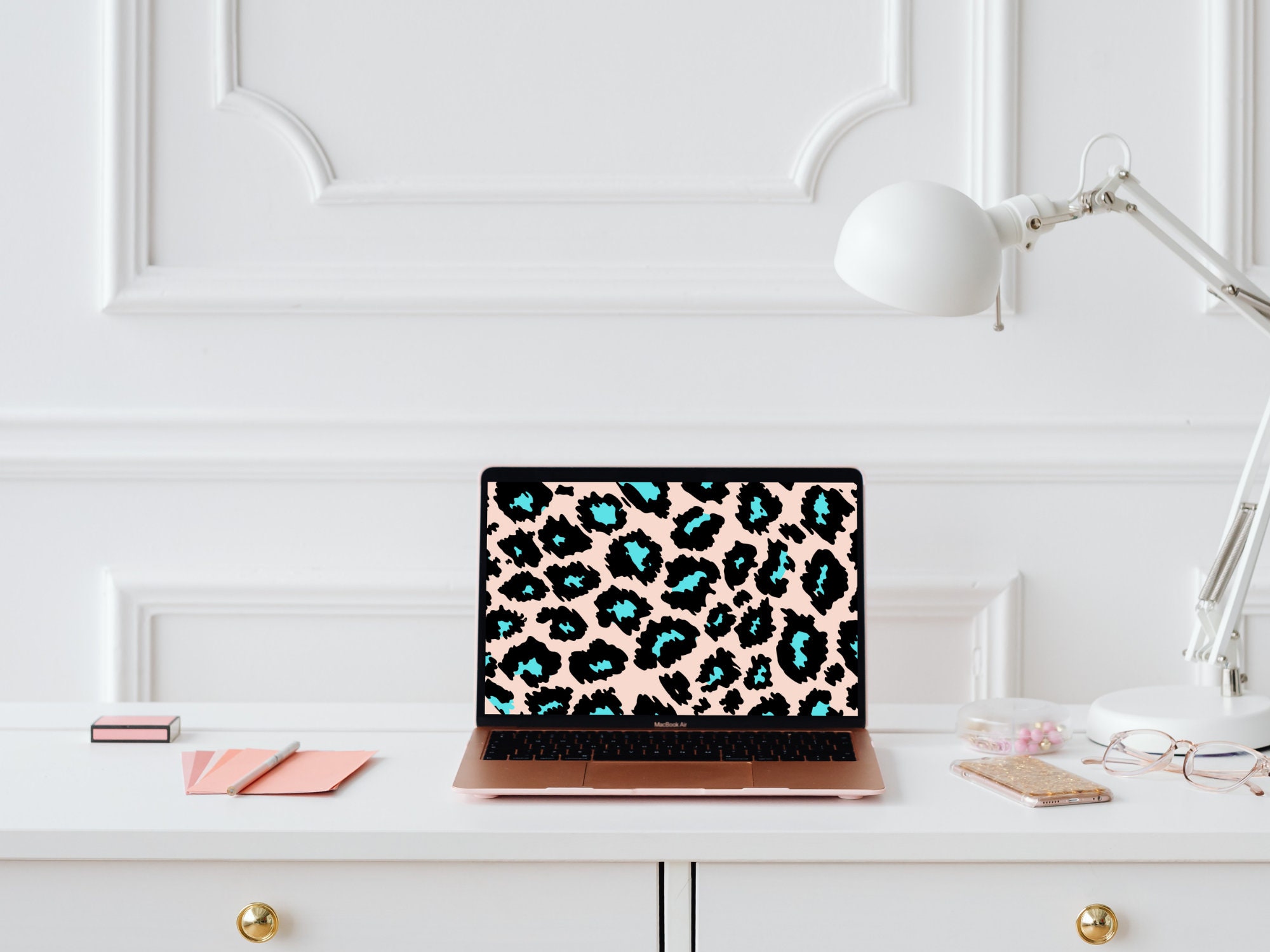 Desktop Wallpaper for Macbook Laptop Wallpaper Leopard Print - Etsy