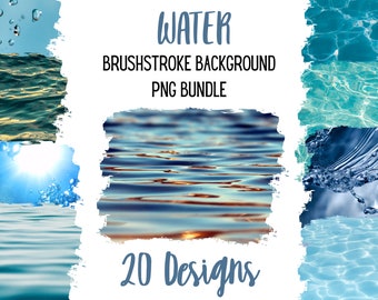 Background PNG bundle water,  background sublimation file,  ocean png bundle,  brushstroke background png bundle, sea sublimate png water