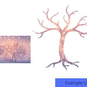 Tree PNG DIY, Drag and Drop Canva Template Bundle, Canva Tree Frame ...