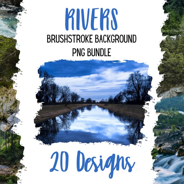 Premium River Background PNG Files Set of 20,High-Quality 300dpi, Sublimation Projects & Digital Designs, Water background png sublimate