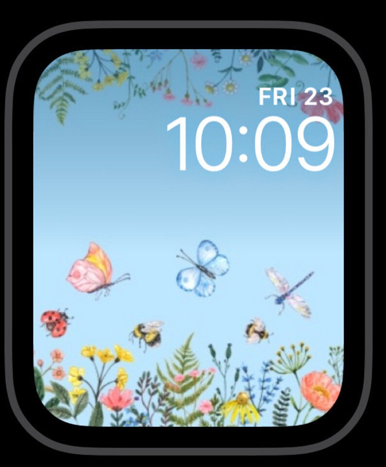 Apple Watch Wallpaper, Spring Wallpaper, Apple Watch Face, Set of Three ...