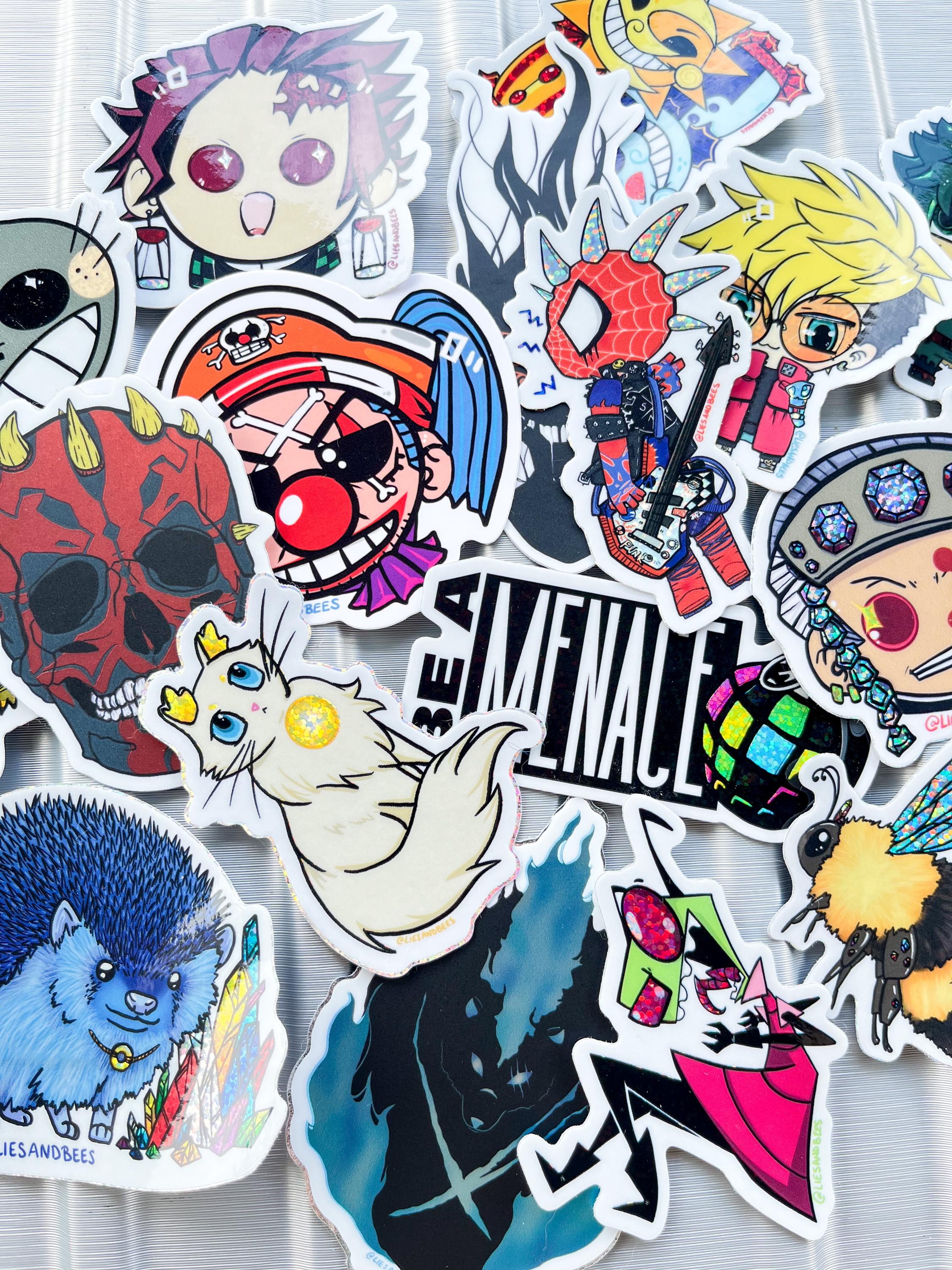 Sticker Packeging Blind Box STICKER BLIND BAG Mystery Pack of 5 Vinyl Waterproof Stickers Blind Box ...