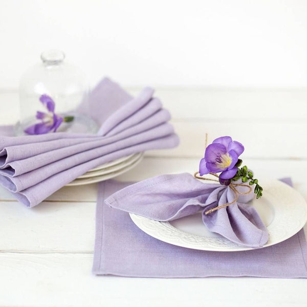 100 Pack lavender Napkins set, 100% cotton cloth napkins , fabric napkins, napkins for wedding, custom napkins, dinner table napkins