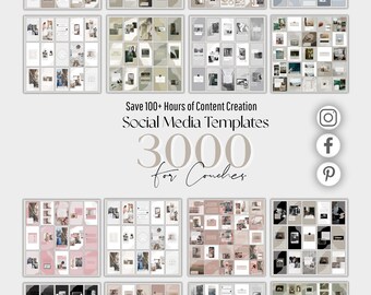 Social Media Manager Social Media Templates for Coaches  Coaching Instagram Posts and Stories Canva CANVA TEMPLATE