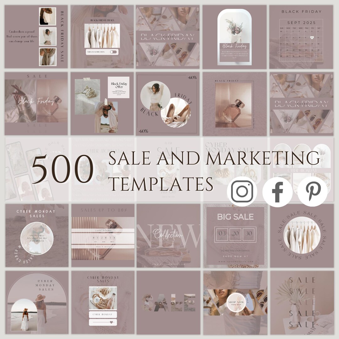 Social Media Manager 500 Instagram Post & Story Templates , Canva ...