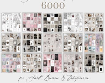 Social Media Manager 6000 Canva Templates Bundle  Social Media Branding Kit (Digital Download) CANVA TEMPLATE