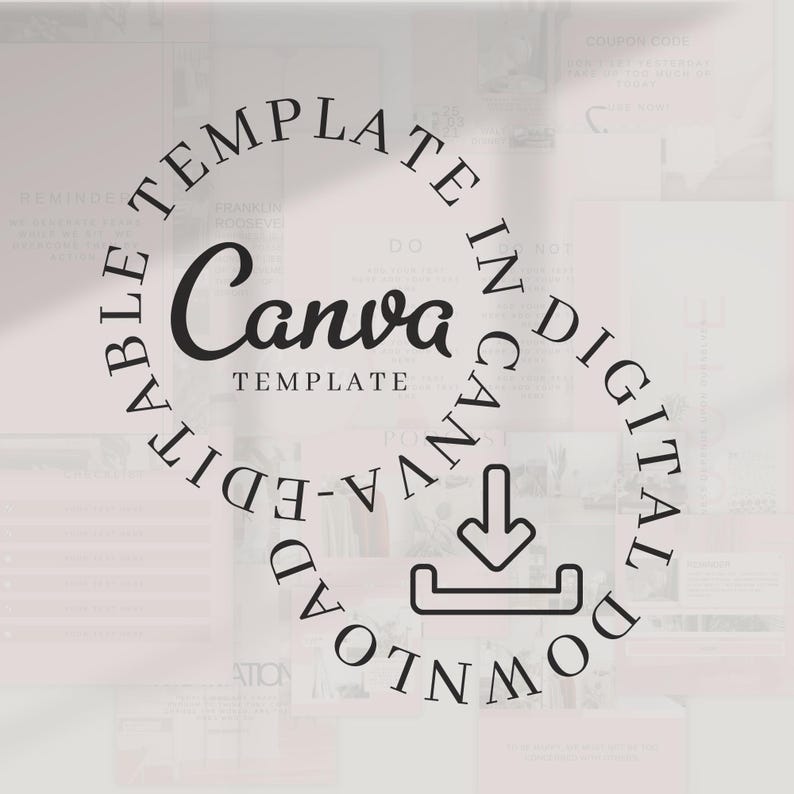 Pink Instagram Templates Canva, Social Media Branding Kit, Girl Boss Beauty Business Facebook Pinterest image 8