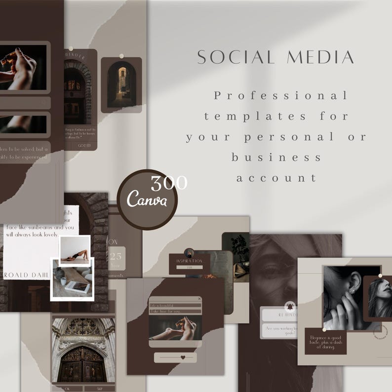 3000+ Canva Social Media Templates | Instagram Post & Story Bundle for ...