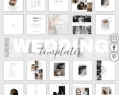 Elegant Wedding Instagram Templates: Social Media Bundle (Canva)