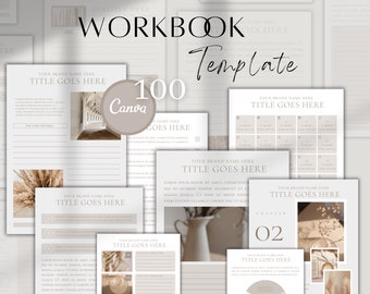 Coaching Canva Workbook Template Kit | Canva Coaching Templates | Coaching Worksheet Templates | Coach Workbook Canva | Lead Magnet Template