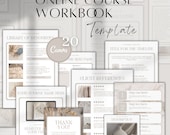 Canva Online Course Workbook Templates: Coaching Tools (CANVA)