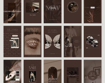 Social Media Branding Bundle: Canva Post & Story Templates (Digital Download)