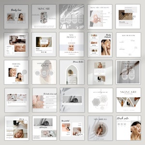 Skincare Instagram Post Story Template Esthetician Post Templates ...