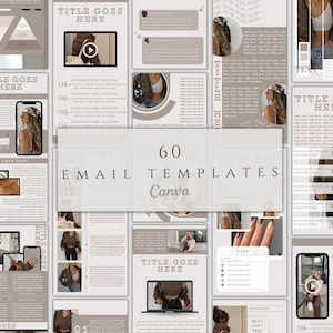 Email Newsletter Canva Template| Mailchimp Templates| Email Templates Design| Canva Newsletter Template| Email Marketing Templates| E-mail