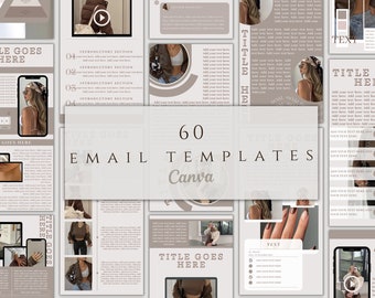 Canva Email Newsletter Template: 60+ Marketing Designs (Digital Download)