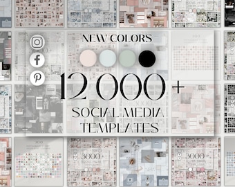 12000+ Social Media Canva Templates: Instagram, Pinterest, Facebook (PDF)