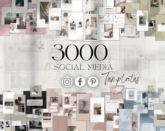 Social Media Manager 3000 Canva Social Media Templates: Instagram Mega Bundle (CANVA) CANVA TEMPLATE