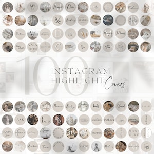 Instagram Canva Highlight Covers| Aesthetic Instagram Story Icons | Highlight Instagram Story Icons Canva| Icons for Instagram Story Covers