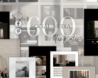 Beige minimalistische sjablonen voor sociale media: Canva Instagram-berichten (CANVA)