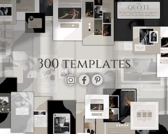 Canva Social Media Bundle, Instagram Posts och Story-mallar för bloggare