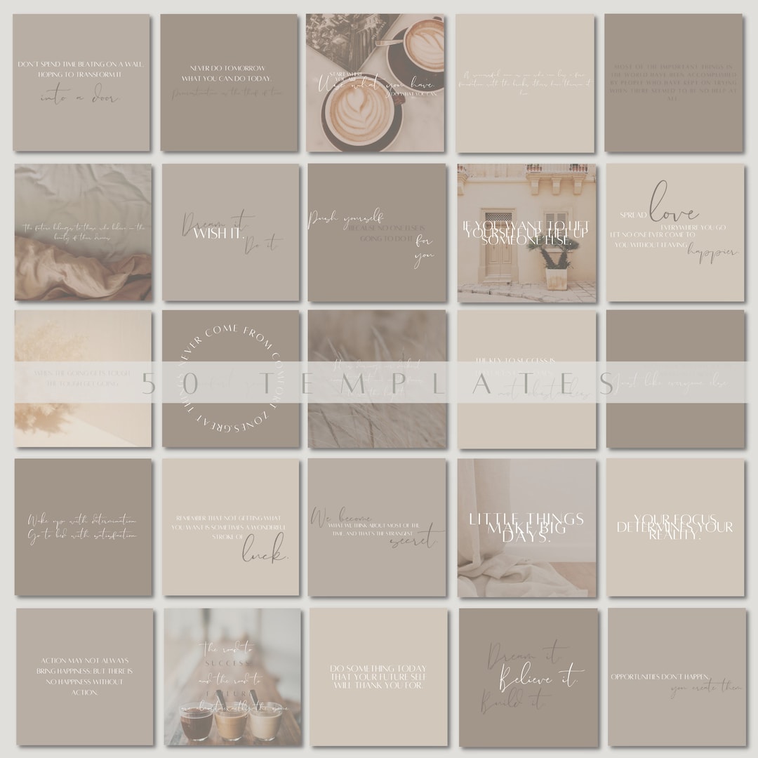 Instagram Inspirational Quote Pack Motivational Quote Templates