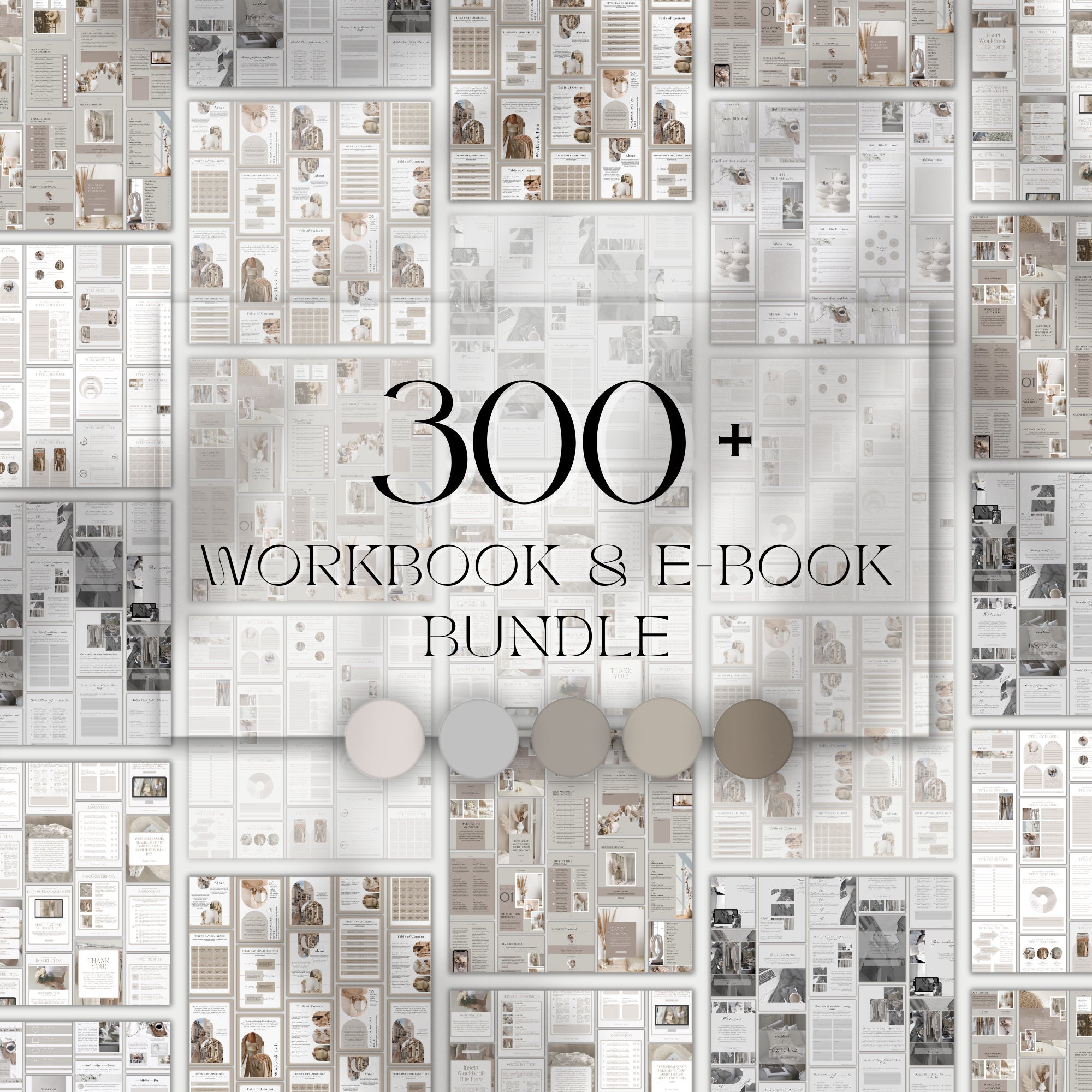 300+ Canva-werkboek- en e-boeksjablonen: coachleadmagneet (digitale download)