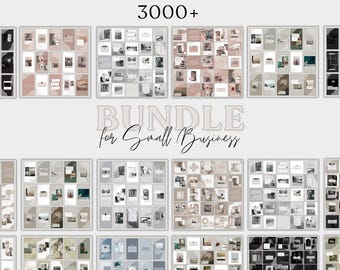 Social Media Manager 3000+ Social Media Templates Bundle for Business  Instagram Posts & Stories (Digital Download) CANVA TEMPLATE