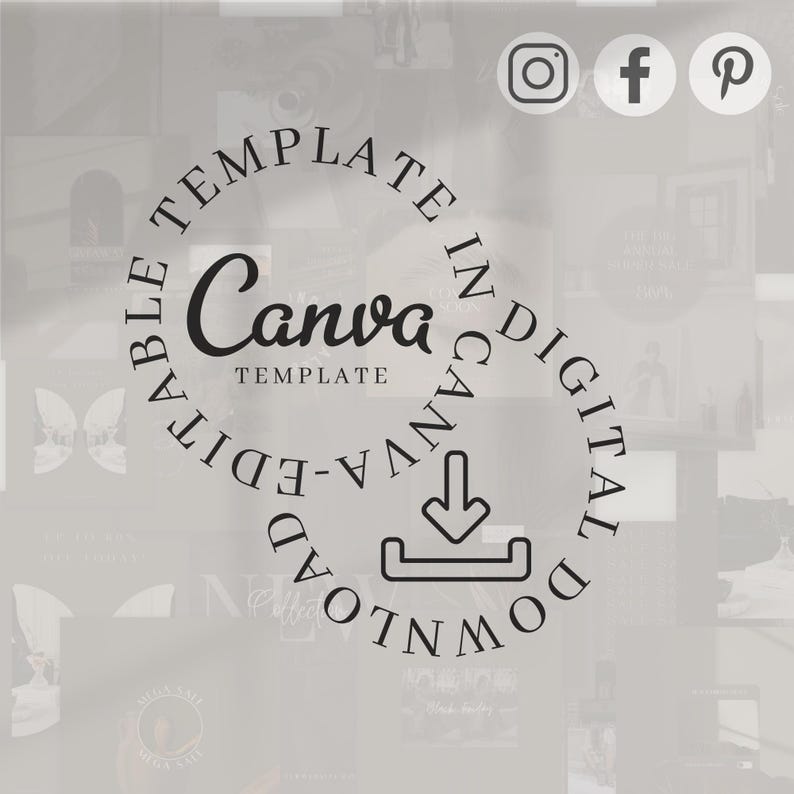 3000+ Canva Social Media Templates | Instagram Post & Story Bundle for ...