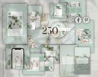 Grüne Instagram Templates: Business Branding (Digitaler Download)