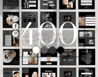 Social Media Manager Skincare Social Media Templates: Beauty Post Quotes (Canva Editable) CANVA TEMPLATE