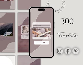 Social Media Manager Canva Social Media Templates: Instagram Post & Story CANVA TEMPLATE