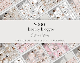 Social Media Manager Beauty Instagram Templates  Skincare Business Canva Kit (Digital Download) CANVA TEMPLATE