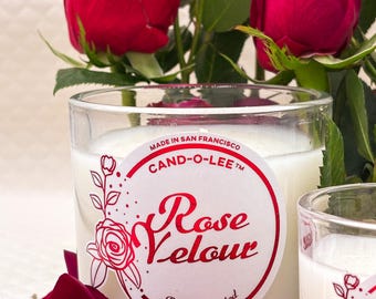 Rose Velour Scented Candle - A candle made to be felt as much as it's smelled.