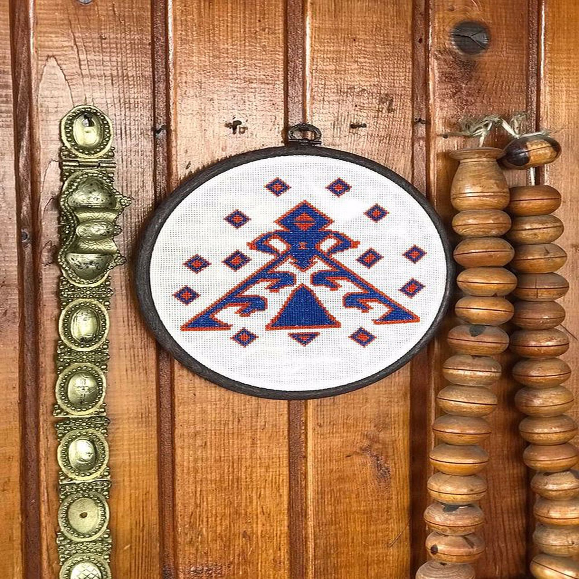 Cross Stitch Wall Hanging Handmade Canvas Handmade Stich Etsy