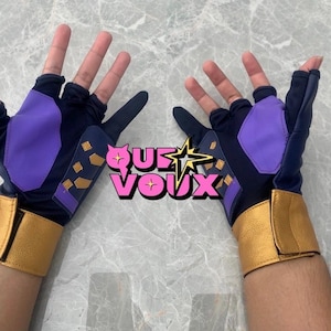 Neon V4lorant Agent Gloves Costume Cosplay