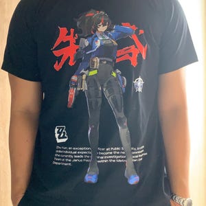 Zhu Yuan ZZZ Graphic T-Shirt Tee Cotton 24s Casual Aesthetic Unisex Shirt Zenless Zone Zero
