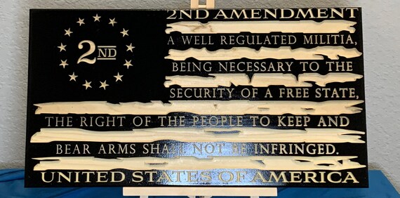 Veteran made 2nd Amendment Flag