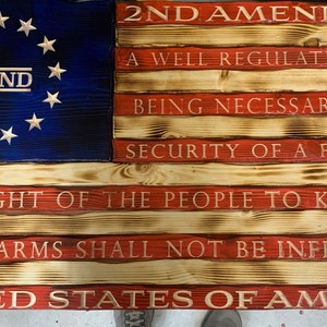 Distressed 2nd Amendment American Flag