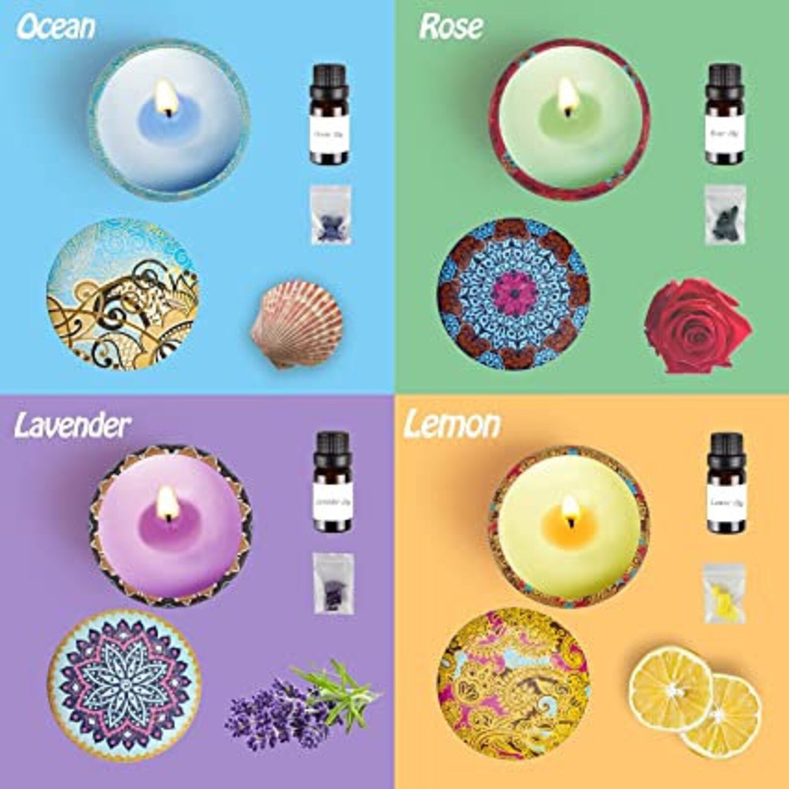 Candle Making Kit DIY Scented Candles Beeswax Scented Kit Etsy