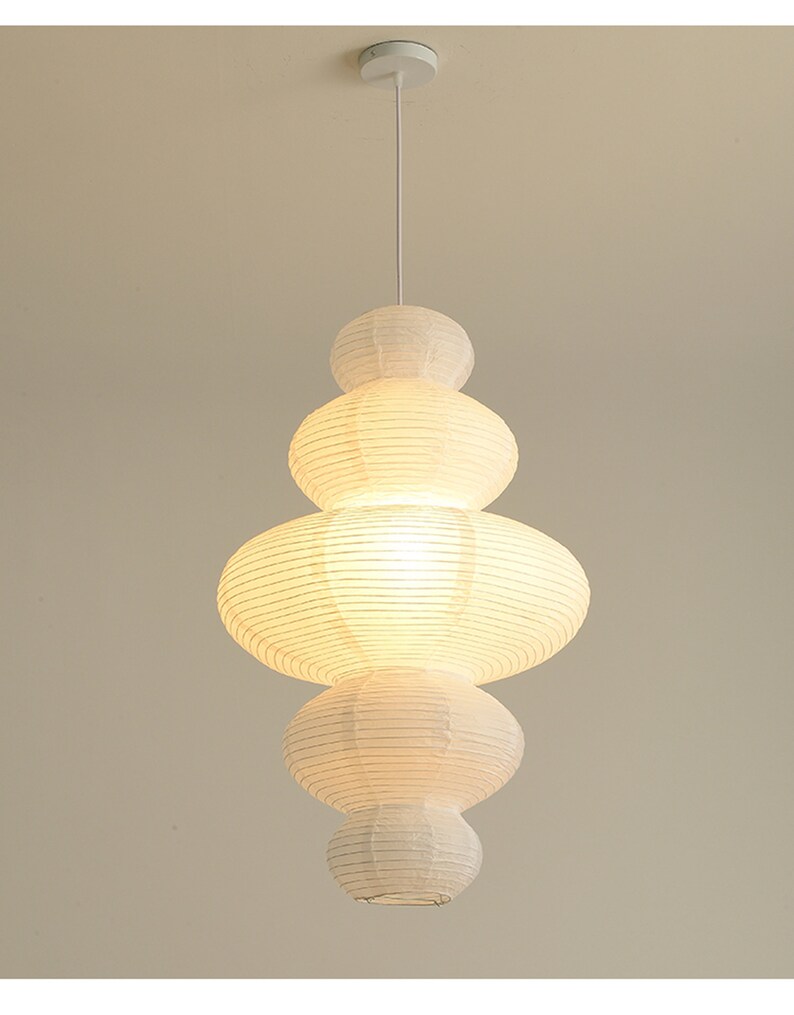 Paper Pendant Lights Japanese Style Paper Lamp Paper Etsy