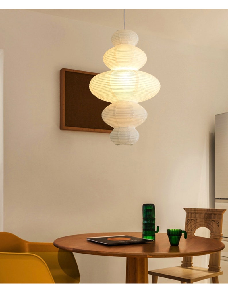 Paper Pendant Lights Japanese Style Paper Lamp Paper Etsy