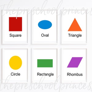 Carteles de forma simple para aula, habitación de bebé y niño, educación en casa
