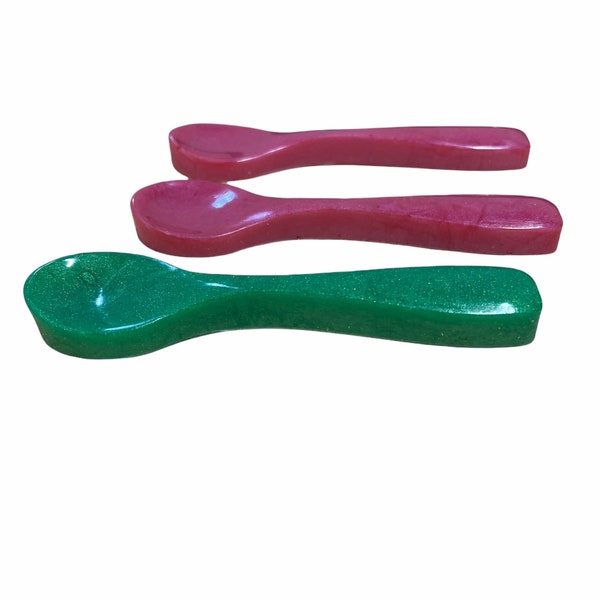 Crestie Feeding Spoons (Resin) - 2 for 5.99 (Dishwasher Safe!) (Please Read Full Item Description)