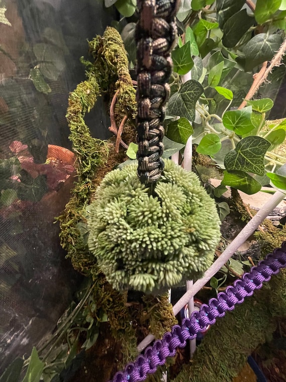Wrecking Ball Artificial Greenery Paracord Toy (SMALL)