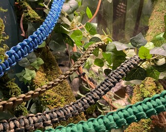 Cuerda de paracaídas multidireccional RoundAbout de 4 vías para reptiles (incluye ventosas)