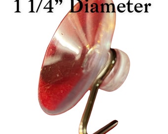 Ventosa de vidrio con gancho de metal - 1 1/4” de diámetro